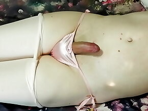 [EroNekoKun] - Masturbating in Characterless Pantyhose and Cute Silk Pantsu