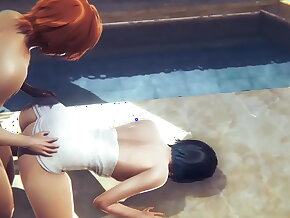 Genshin Impact Venti Hardsex a public bath Sissy crossdress Japanese Asian Manga Anime Game Porn Gay