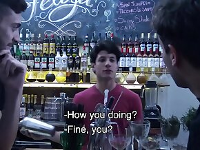 LatinLeche - Cum Thirsty Boy Sucks A Bartenders Uncut Cock