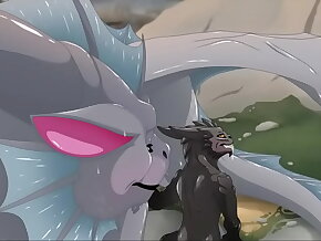 Pequeño dragón se come la herramienta de su amigo